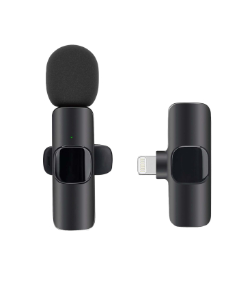 میکروفون یقه ای بی سیم تک میکروفونه مدل K9 با رابط Lightning