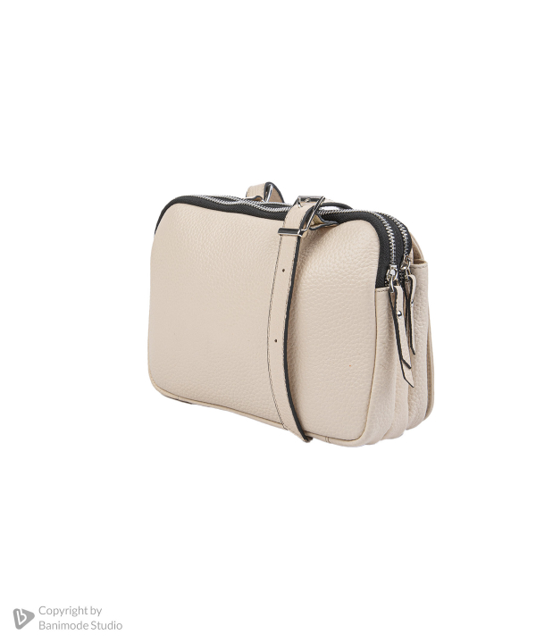 کیف دوشی زنانه چرم طبیعی نوین چرم Novin Leather مدل دلا