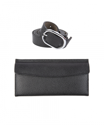 ست زنانه چرم طبیعی نوین چرم Novin Leather مدل آماندا