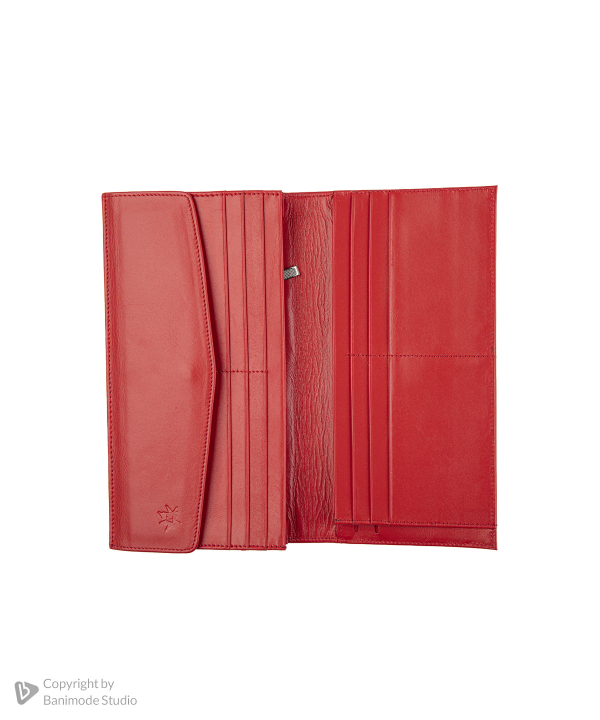 کیف پول زنانه چرم طبیعی نوین چرم Novin Leather مدل ونسا
