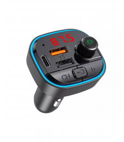 شارژر فندکی فست شارژ ماشین تایپ سی 3.1 آمپر و گیرنده بلوتوثی خودرو ایکس او BCC11