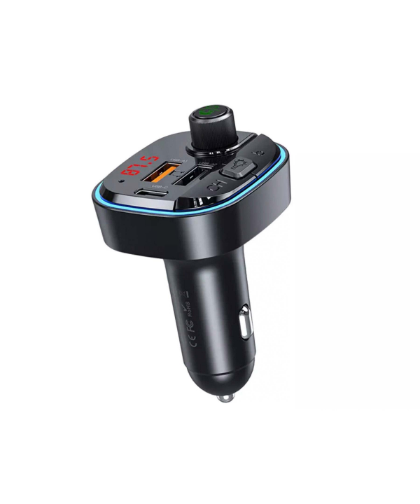 شارژر فندکی فست شارژ ماشین تایپ سی 3.1 آمپر و گیرنده بلوتوثی خودرو ایکس او BCC11