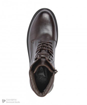 نیم بوت مردانه چرم طبیعی نوین چرم Novin Leather مدل 9816