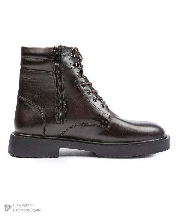 نیم بوت مردانه چرم طبیعی نوین چرم Novin Leather مدل 9816