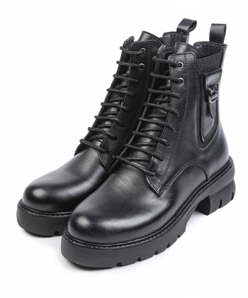 نیم بوت زنانه چرم طبیعی نوین چرم Novin Leather مدل 1726