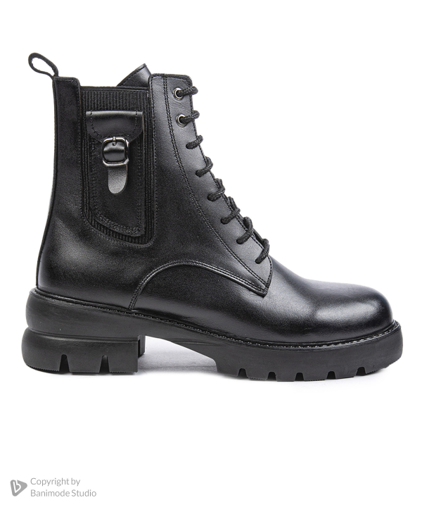 نیم بوت زنانه چرم طبیعی نوین چرم Novin Leather مدل 1726