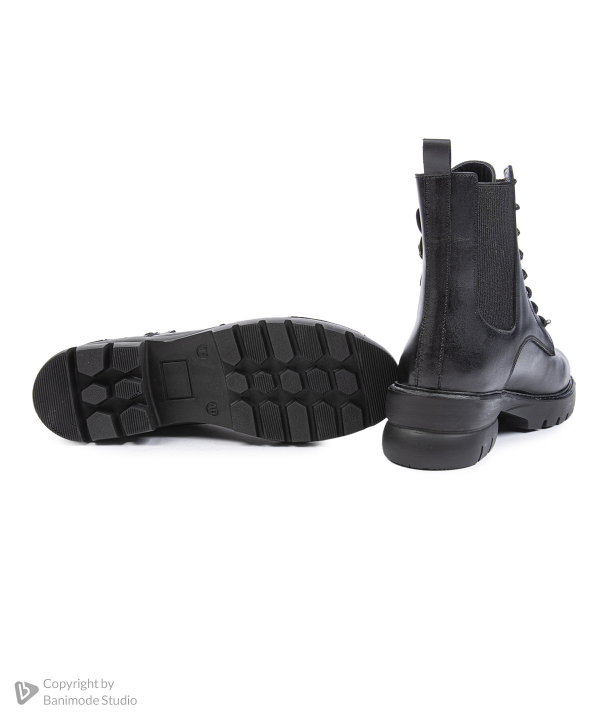 نیم بوت زنانه چرم طبیعی نوین چرم Novin Leather مدل 1726