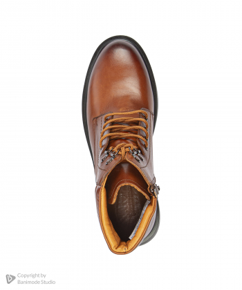 نیم بوت مردانه چرم طبیعی نوین چرم Novin Leather مدل 9816