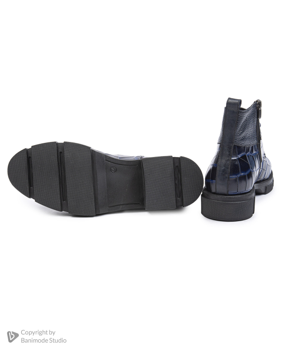 نیم بوت مردانه چرم طبیعی نوین چرم Novin Leather مدل 7027