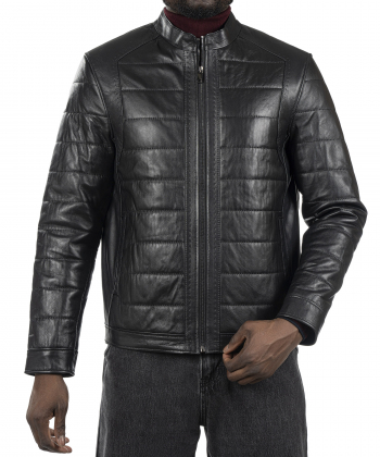 کت مردانه چرم طبیعی نوین چرم Novin Leather مدل 4016