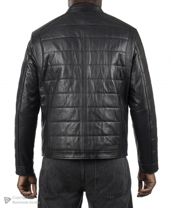 کت مردانه چرم طبیعی نوین چرم Novin Leather مدل 4016
