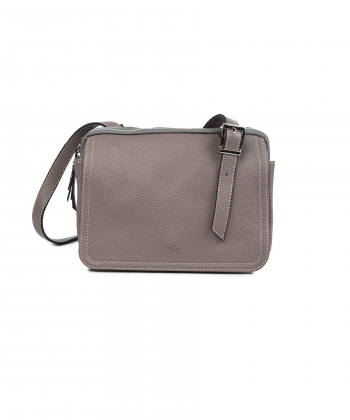 کیف دوشی زنانه چرم طبیعی نوین چرم Novin Leather مدل دلا