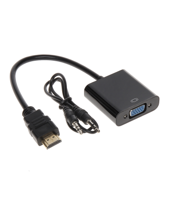 تبدیل HDMI به VGA به همراه کابل AUX - بدون پاور