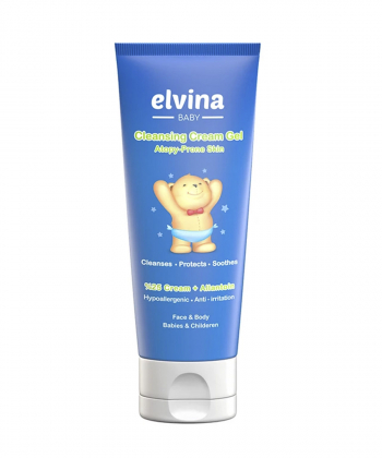 کرم ژل شستشوی اتوپیک صورت و بدن کودک الوینا Elvina حجم 200 میلی لیتر