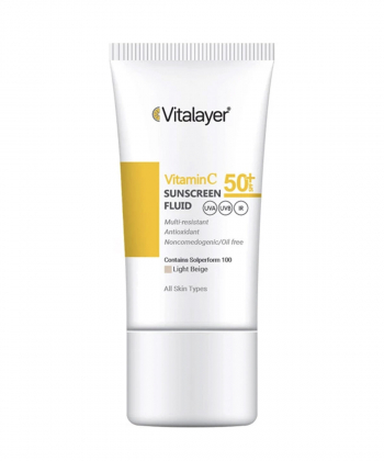 فلوئید ضدآفتاب ویتالیر Vitalayer حاوی ویتامین C حجم 50 میلی لیتر