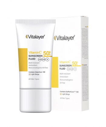 فلوئید ضدآفتاب ویتالیر Vitalayer حاوی ویتامین C حجم 50 میلی لیتر