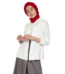 جلیقه جلوباز زنانه یقه انگلیسی آر ان اس RNS