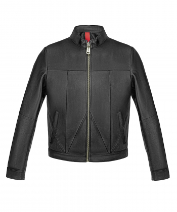 کت پسرانه چرم طبیعی نوین چرم Novin Leather مدل هایکا