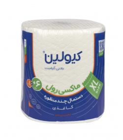 ماکسی رول کیولین Qlean XL سفید دو لایه پلاستیک پک