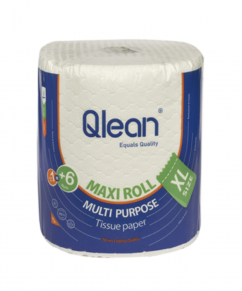 ماکسی رول کیولین Qlean XL سفید دو لایه پلاستیک پک