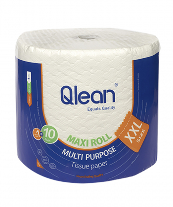 ماکسی رول کیولین Qlean XXL سفید دو لایه پلاستیک پک