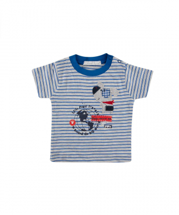 ست تیشرت و شلوارک نوزاد پسرانه فیورلا Fiorella مدل fi-2019