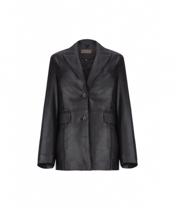کت زنانه چرم طبیعی چرم مشهد Mashad Leather مدل B0488