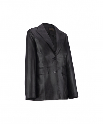 کت زنانه چرم طبیعی چرم مشهد Mashad Leather مدل B0488
