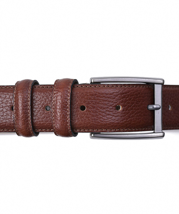 کمربند مردانه چرم طبیعی چرم مشهد Mashad Leather مدل N6368