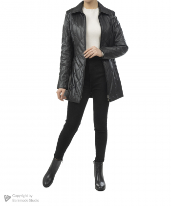 مانتو زنانه چرم طبیعی چرم مشهد Mashad Leather مدل B0473