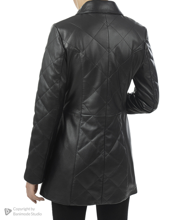 مانتو زنانه چرم طبیعی چرم مشهد Mashad Leather مدل B0473