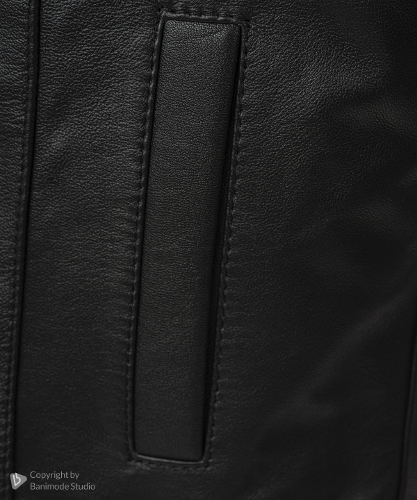 کت زنانه چرم طبیعی چرم مشهد Mashad Leather مدل C0213