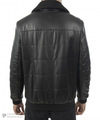 کاپشن مردانه چرم طبیعی چرم مشهد Mashad Leather مدل K0627