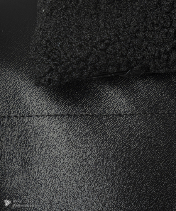 کاپشن مردانه چرم طبیعی چرم مشهد Mashad Leather مدل K0627