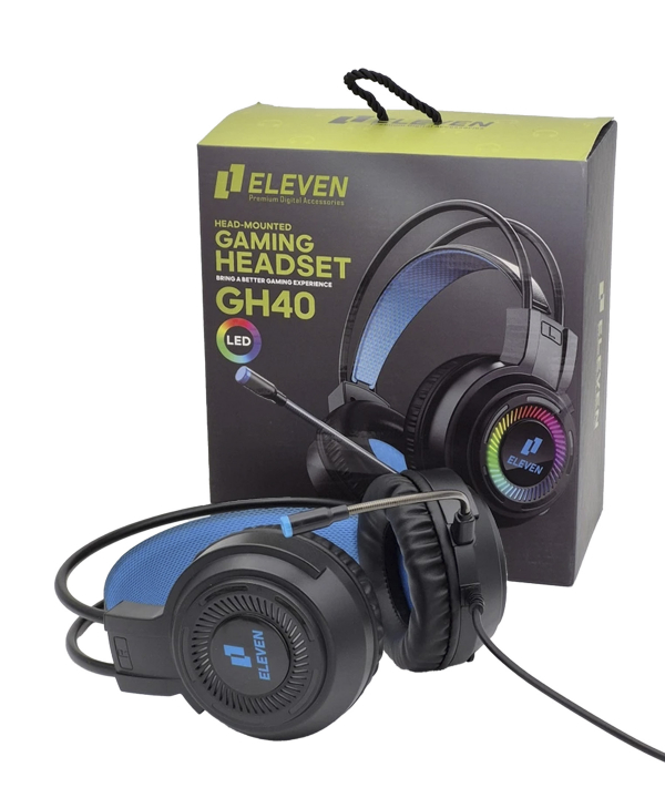 هدست گیمینگ با سیم الون مدل GH40 RGB