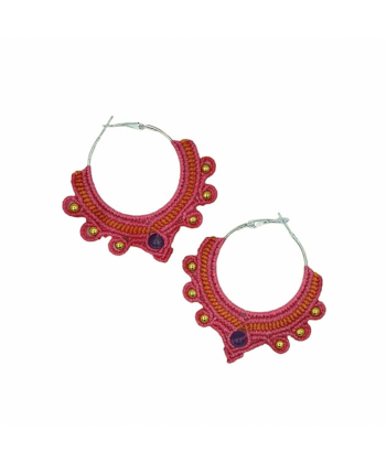 گوشواره دستساز مکرومه زیبآذین Zibazin کد GD-4002