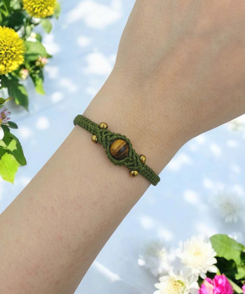 دستبند دستساز مکرومه زیبآذین Zibazin کد GD-3042