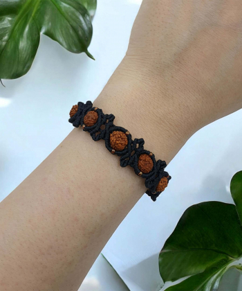 دستبند دستساز مکرومه زیبآذین Zibazin کد GD-3040