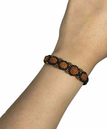 دستبند دستساز مکرومه زیبآذین Zibazin کد GD-3026