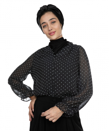 بلوز زنانه آستین بلند گردیه Gordye