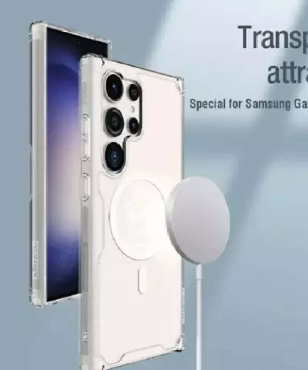 قاب محافظ مگنتی گلکسی اس 24 اولترا نیلکین Nillkin Nature TPU Pro Magnetic case Samsung Galaxy S24 Ultra