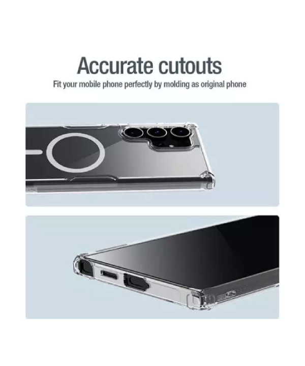 قاب محافظ مگنتی گلکسی اس 24 اولترا نیلکین Nillkin Nature TPU Pro Magnetic case Samsung Galaxy S24 Ultra