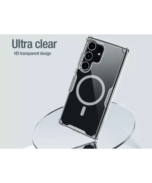 قاب محافظ مگنتی گلکسی اس 24 اولترا نیلکین Nillkin Nature TPU Pro Magnetic case Samsung Galaxy S24 Ultra