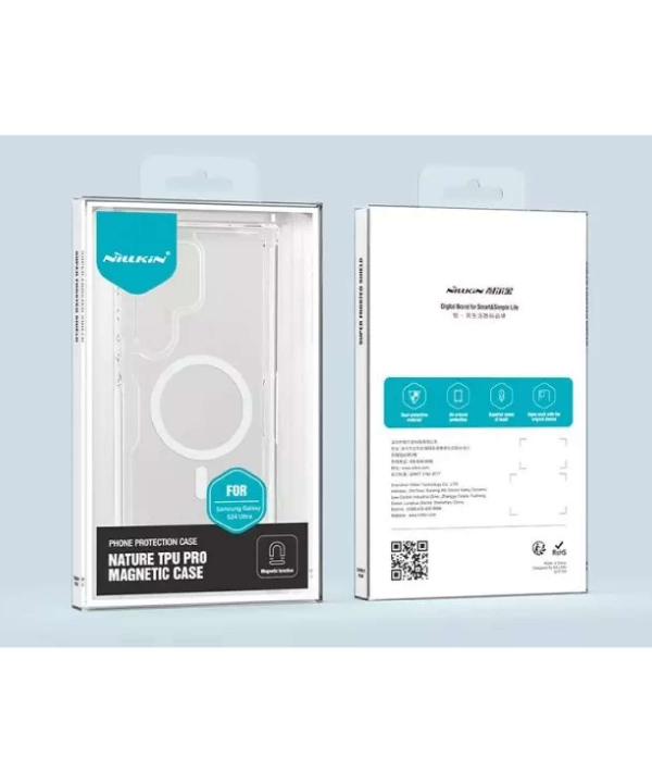 قاب محافظ مگنتی گلکسی اس 24 اولترا نیلکین Nillkin Nature TPU Pro Magnetic case Samsung Galaxy S24 Ultra