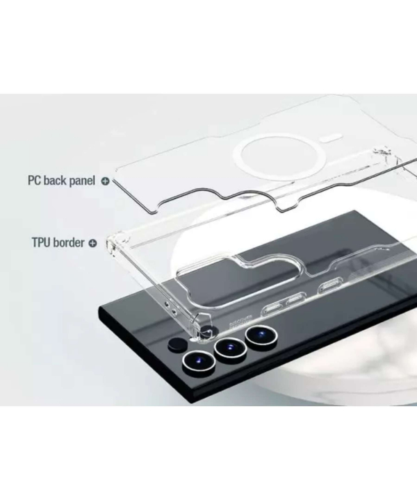 قاب محافظ مگنتی گلکسی اس 24 اولترا نیلکین Nillkin Nature TPU Pro Magnetic case Samsung Galaxy S24 Ultra