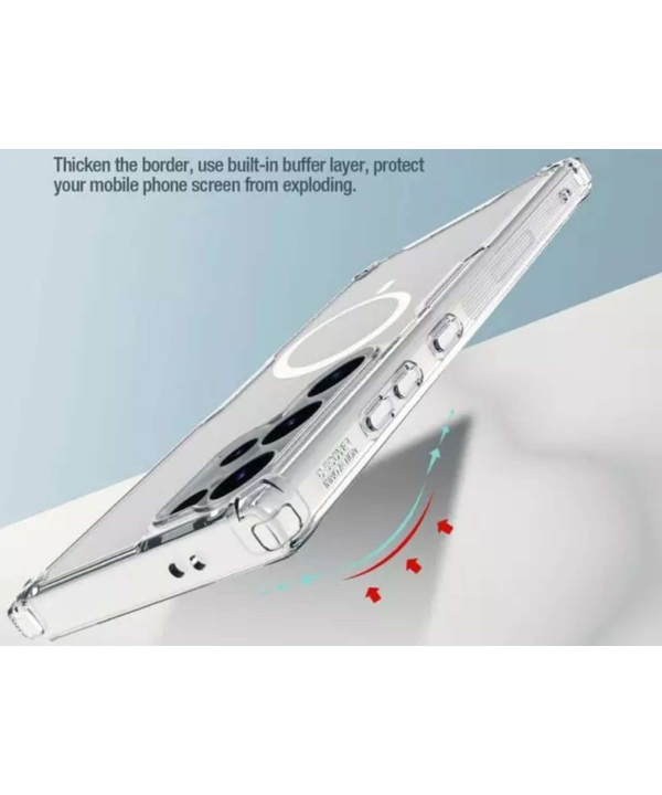 قاب محافظ مگنتی گلکسی اس 24 اولترا نیلکین Nillkin Nature TPU Pro Magnetic case Samsung Galaxy S24 Ultra
