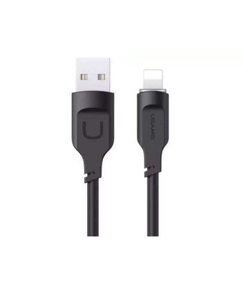 کابل شارژ سریع لایتنینگ ال ای دار 1.2 متری یوسامز USAMS US-SJ565 USB to Lightning fast charging cable 2.4A