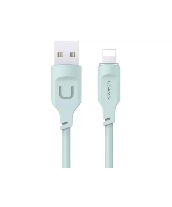 کابل شارژ سریع لایتنینگ ال ای دار 1.2 متری یوسامز USAMS US-SJ565 USB to Lightning fast charging cable 2.4A