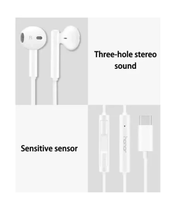 هندزفری سیمی تایپ سی اصلی آنر هواوی Honor Type-C Earphone AM33R