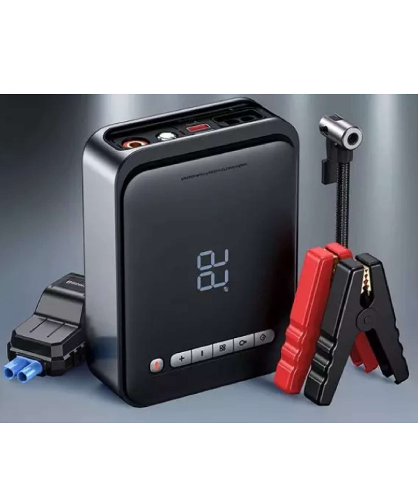 جامپ‌استارتر، کمپرسورباد و پاوربانک 8000 فوق انرژی خودرو بیسوس Baseus super energy 2-in-1 jump starter 1000A BS-CH003 CGCN000001